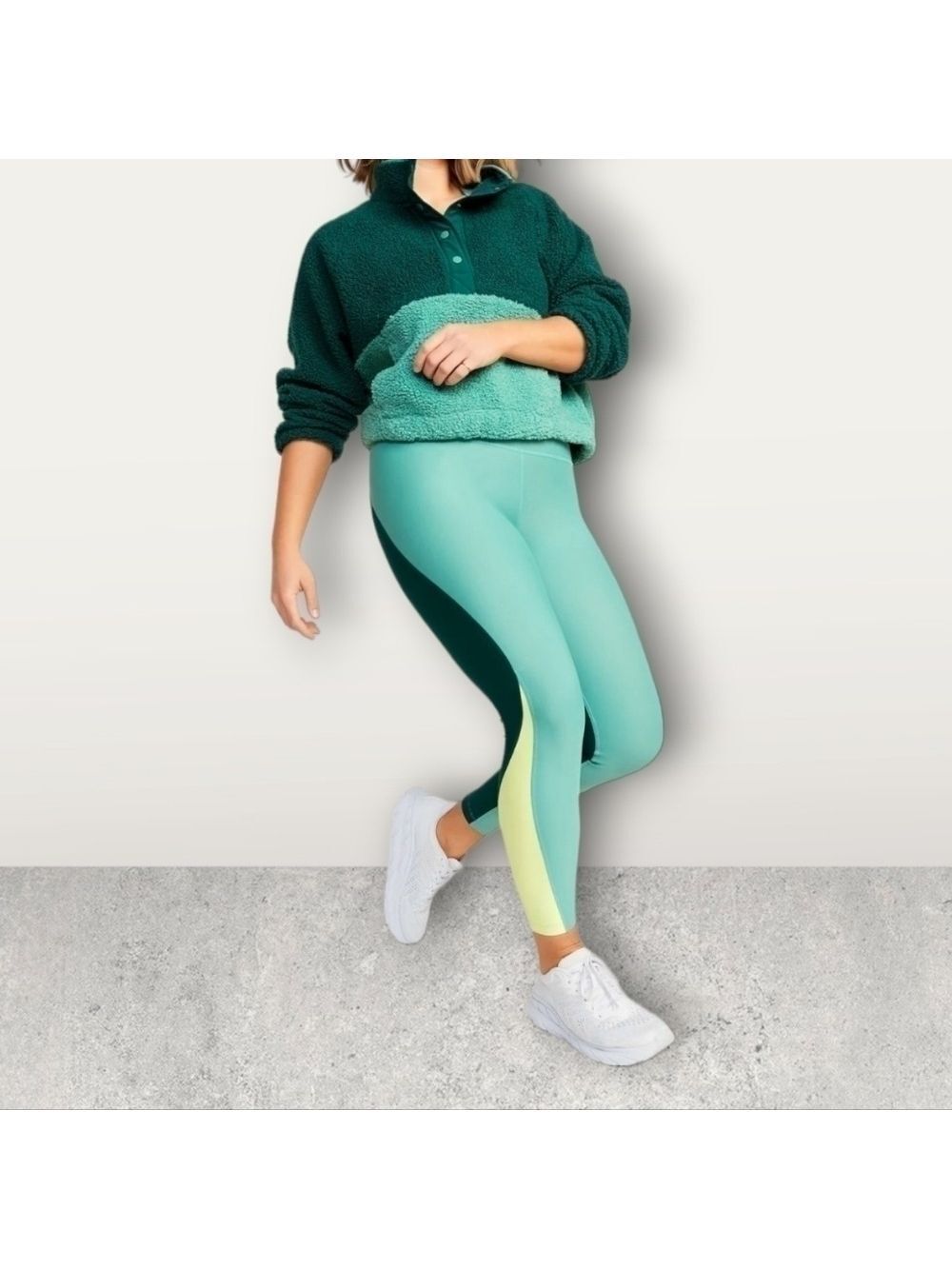 4X -Old Navy | High-Waisted PowerSoft Color-Block 7/8-Length Compression Legging